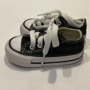 Converse Black and White Baby Canvas Sneakers